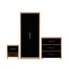 oak bedroom chest of drawersct Veneer Black High Gloss