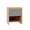 Bedroom Set in Light Oak Effect Veneer Grey High Gloss Bedroom Set in Light Oak Effect Veneer Grey High Gloss