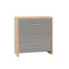 Bedroom Set in Light Oak Effect Veneer Grey High Gloss Bedroom Set in Light Oak Effect Veneer Grey High Gloss