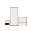 white wardrobe and drawers set