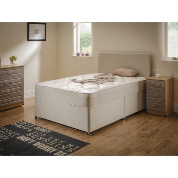 double divan bed with orthopaedic mattress