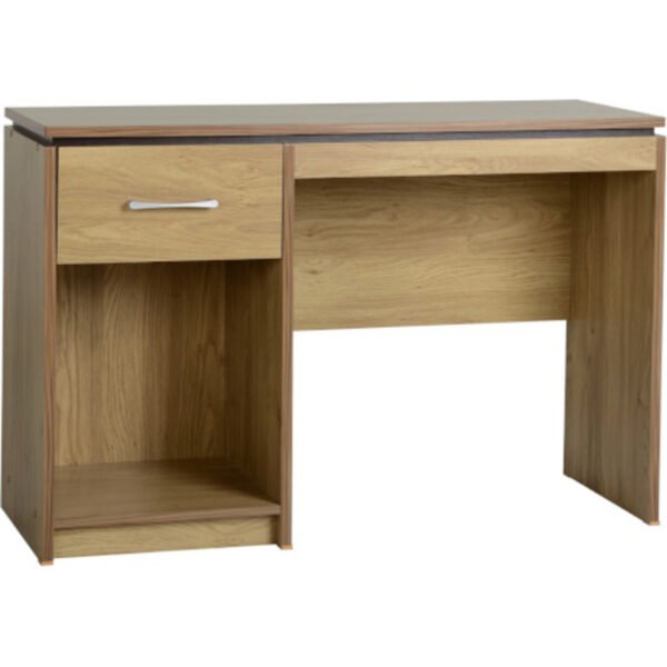 oak effect computer desk