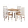 Sophia Contemporary Solid Pine Dining Set – 4 Chairs Sophia Contemporary Solid Pine Dining Set – 4 Chairs