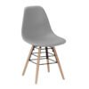 Solid Plastic Chair with Solid Beech Legs