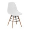 Solid Plastic Chair with Solid Beech Legs