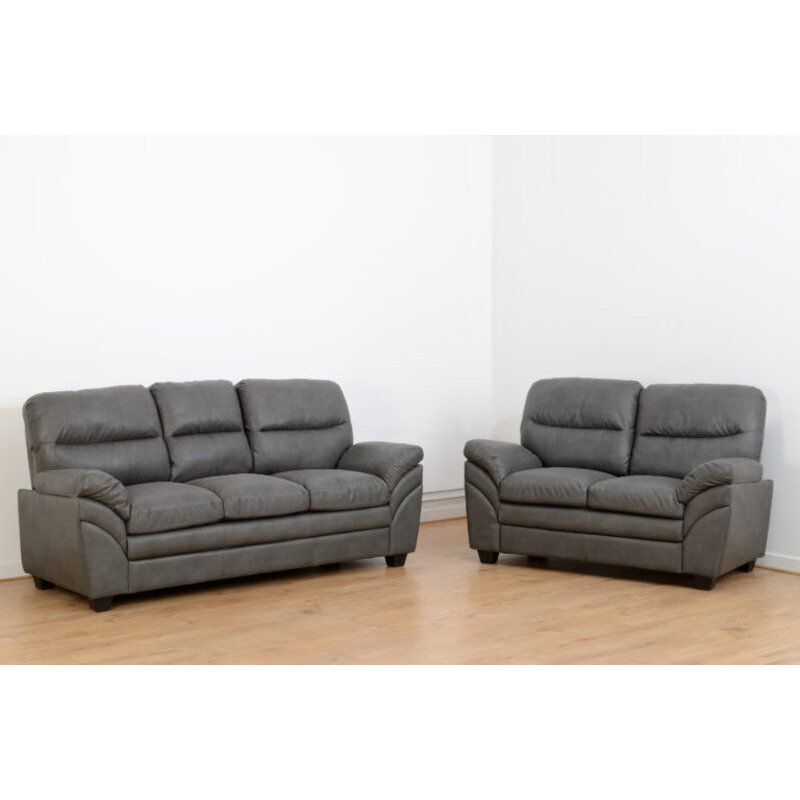 Santiago Faux Leather 3 Plus 2 Seater Sofa Set