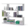 wide white bookcase in UK