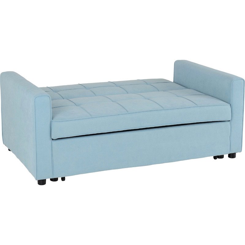luna light blue sofa bed